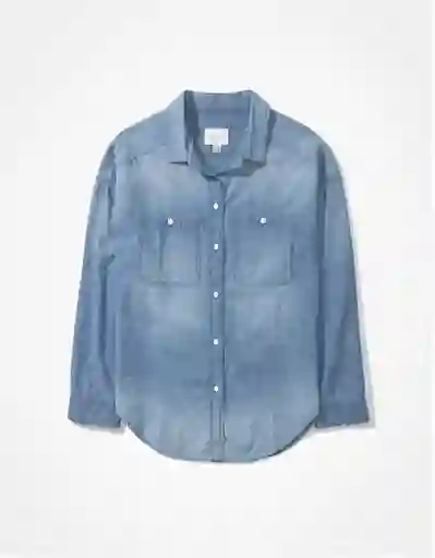 Camisa Mujer Azul Talla: X-LARGE 3697400 American Eagle