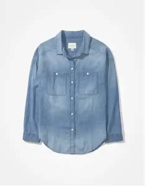 Camisa Mujer Azul Talla: X-LARGE 3697400 American Eagle
