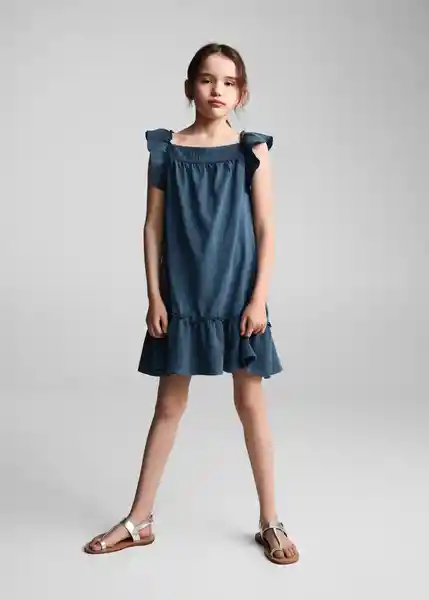 Vestido Emma Navy Talla 14 Niñas Mango