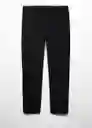 Pantalón Datura Negro Talla 40 Hombre Mango