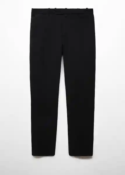 Pantalón Datura Negro Talla 40 Hombre Mango