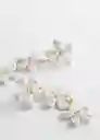 Pendiente Ruperta Blanco Talla 99 Mujer Mango