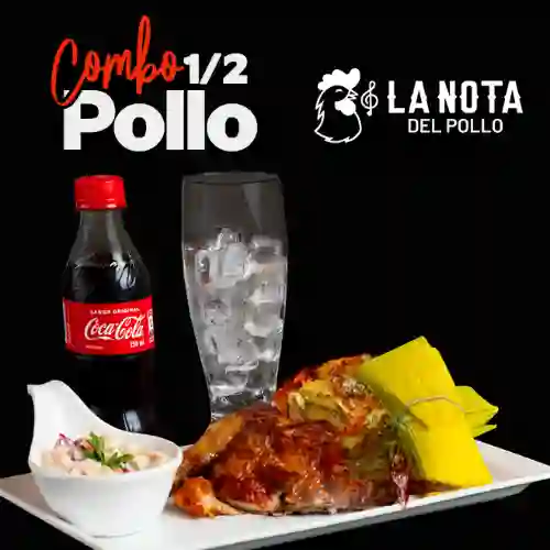 1/2 Pollo Asado+ensalada+gaseosa (combo)