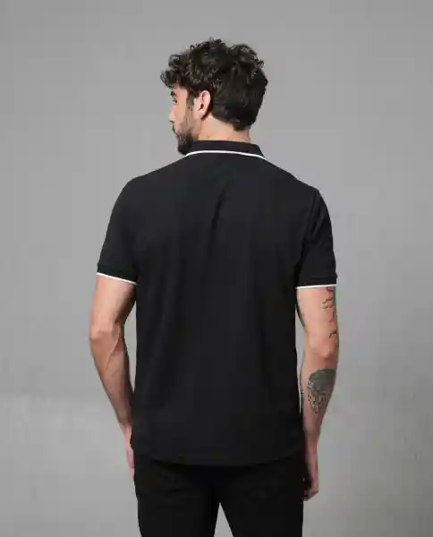 Camiseta Polo Hombre Negro M 190G101_NEG194007 Rifle
