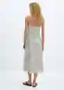 Vestido Adele-W Off White Talla M Mujer Mango