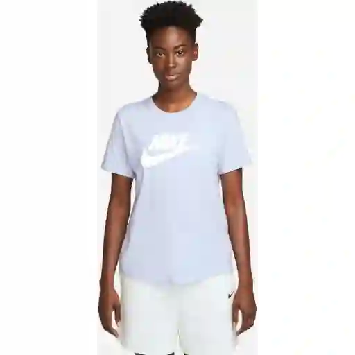 Nike Camiseta Tee Essntl Icn Ftra Para Mujer Morado Talla M