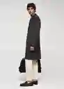 Abrigo Lisburn Gris Talla S Hombre Mango