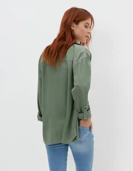 Camisa Mujer Verde Talla MEDIUM 400386052912 American Eagle