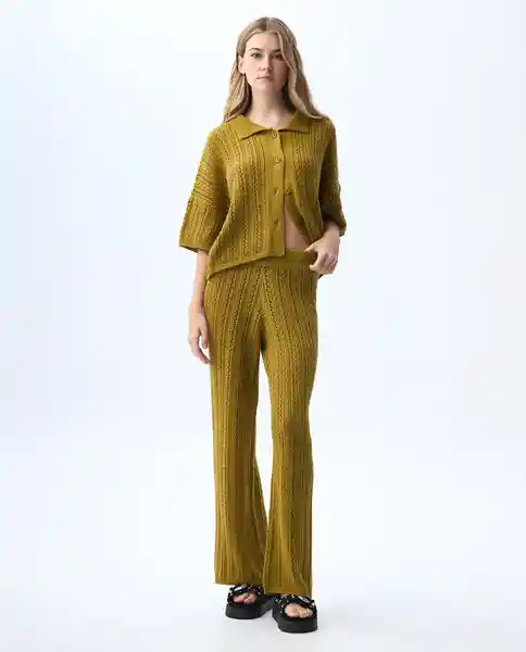 Camiseta Mujer Verde Talla M 601G015_VER170836 Americanino