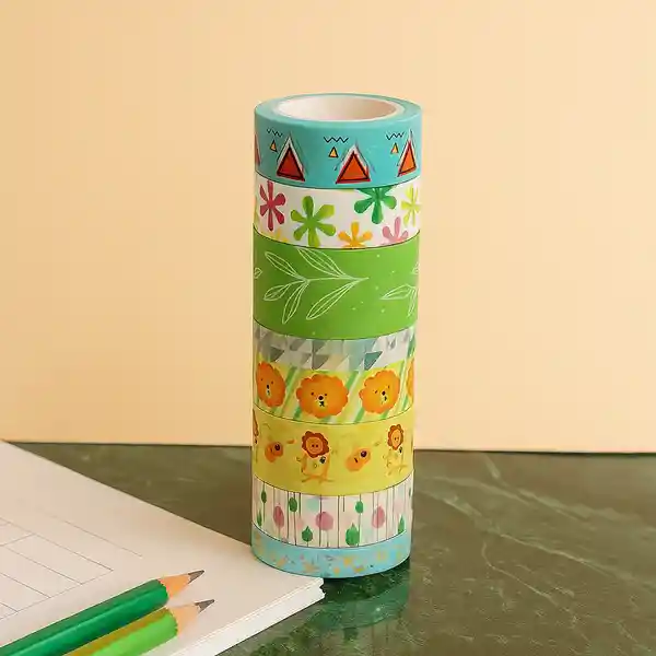 Set de Cinta Con Estampado Rollo Serie Miniso