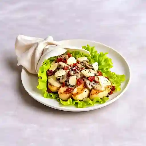 Pollo, Champinones Y Tocineta