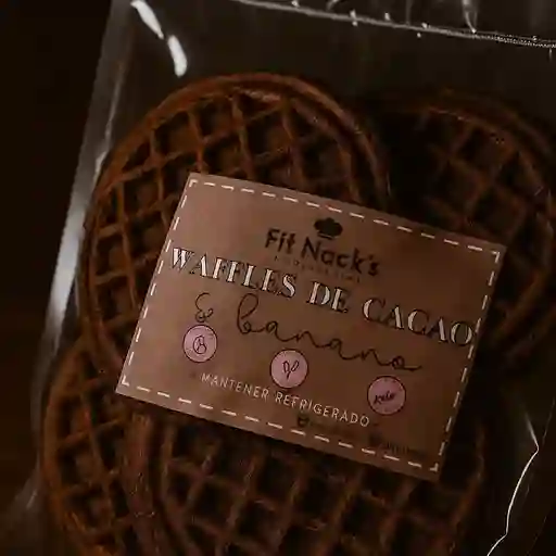 Waffles de cacao banano x 4 und
