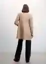 Abrigo Dali Camel Talla 27 Mujer Mango