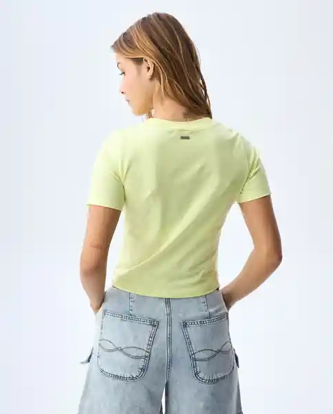 Camiseta Mujer Amarillo Talla S 601G004_AMA120530 Americanino