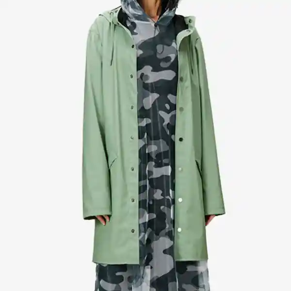 Rains Chaqueta Larga Verde Oliva XS