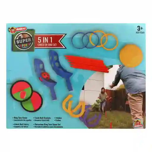 Monkey Set de Juego Para Exterior 5 en 1