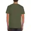 Gildan Camiseta Ring Spun su Adulto Verde Militar Talla XL