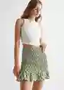 Falda Ohiof Verde Pastel Talla 19 Teen Niñas Mango