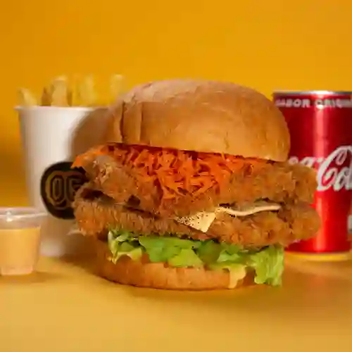 Combo Double Chicken Burger