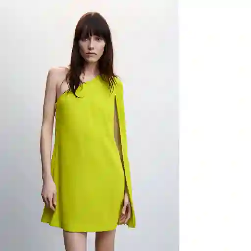 Vestido Lemon Lima Talla M Mujer Mango