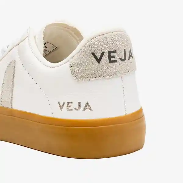 Veja Tenis Campo Mujer Natural-Blanco 37