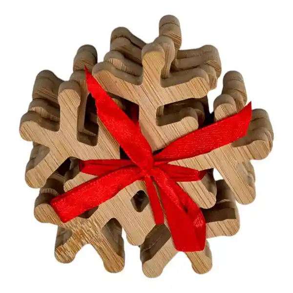 Juego Porta Vasos Bambú 1802000061 Finlandek