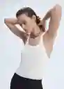 Top Elodie Offwhite Talla S Mujer Mango
