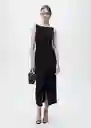 Vestido Mushu Negro Talla XS Mujer Mango