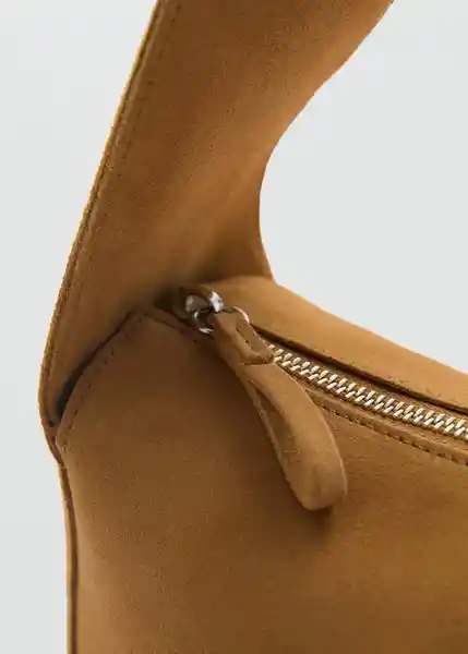Bolso G Piramide Camel Talla 99 Mujer Mango