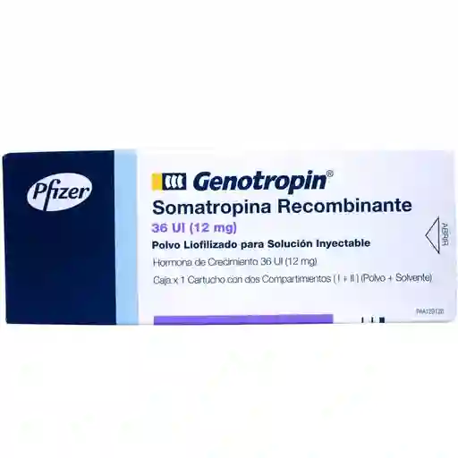 Genotropin Polvo para Solución Inyectable (36 UI / 12 mg)