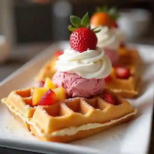 Waffle Paraíso Tropical