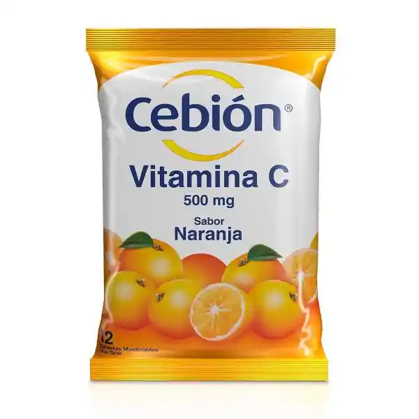 Cebión Vitamina C Sabor Naranja Bolsitas