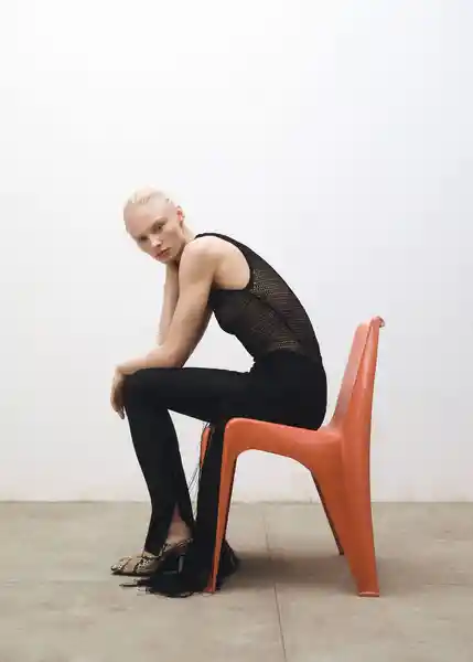 Vestido Guinea Negro Talla S Mujer Mango