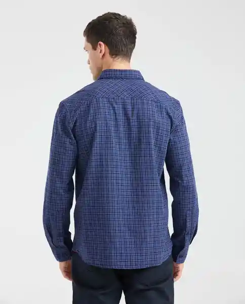 Camiseta Plaid Azul Dark Ultra Oscuro T. M Chevignon