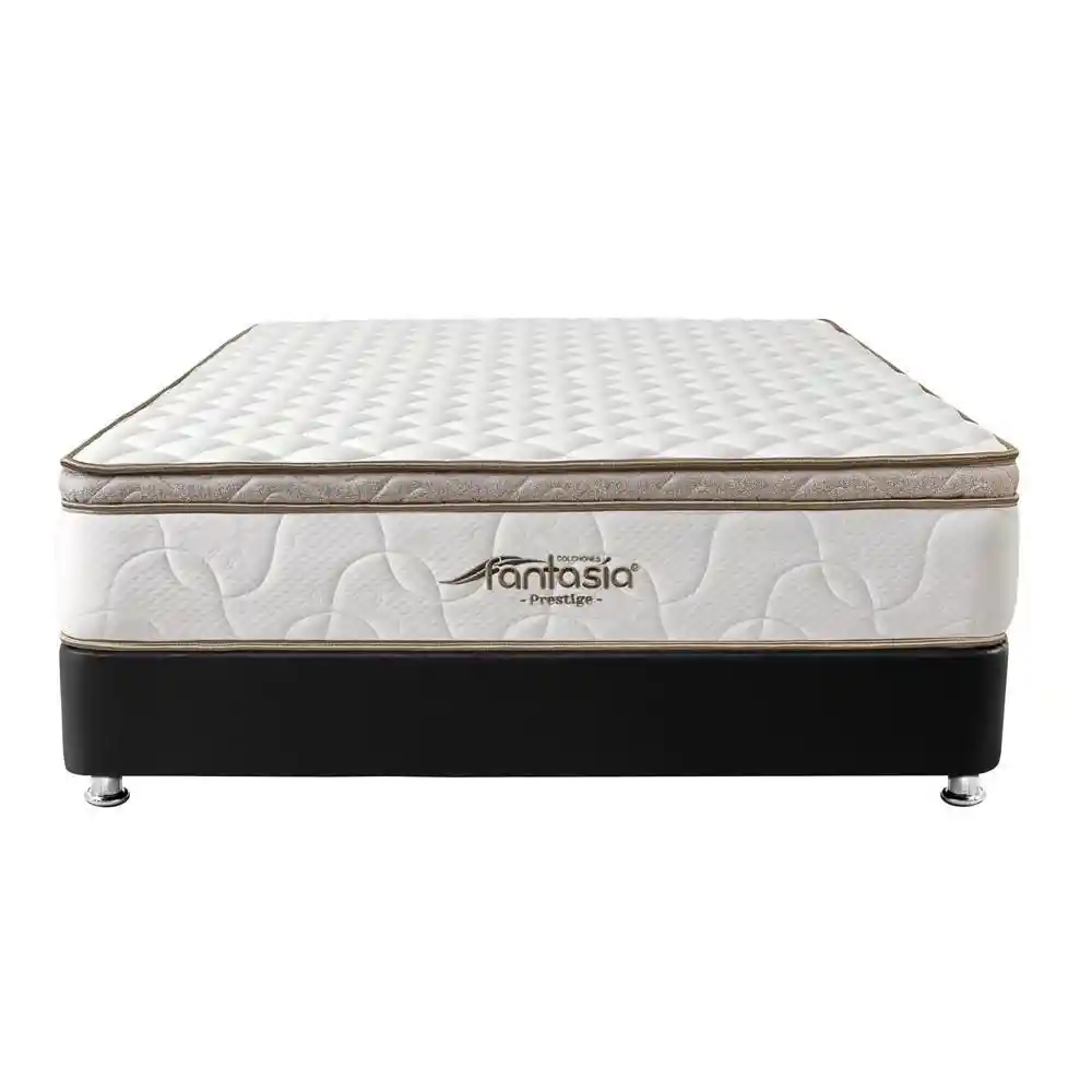 Combo Colchón Fantasia Semidoble (120 X 190 Cm) 5104200020002 Resortado Semifirme
