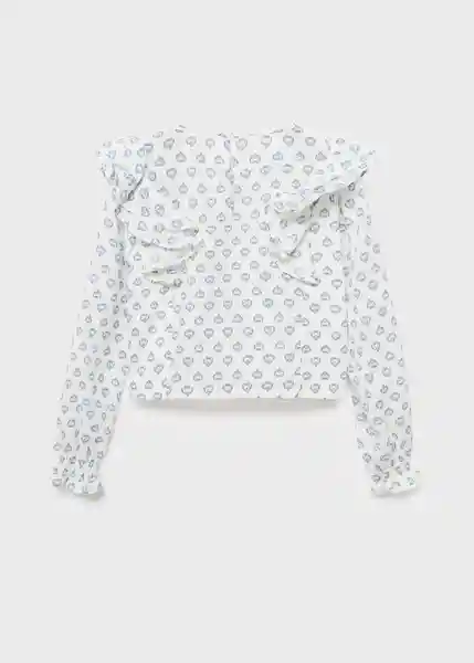 Blusa Maca Crudo Talla 11 Niña Mango