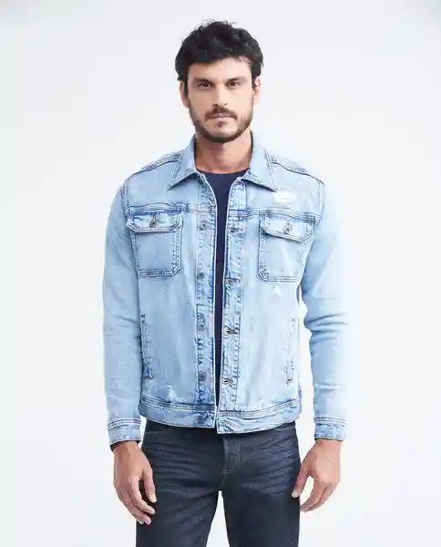 Chaqueta Masculino Azul Cristalino Claro S Chevignon