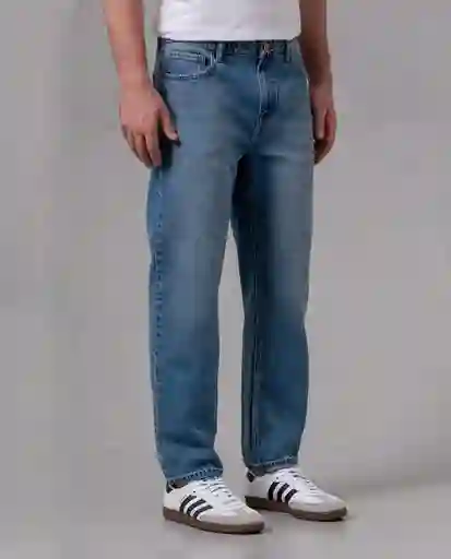 Jean Staight Hombre Azul Empolvado Medio T 36 90144 Rifle