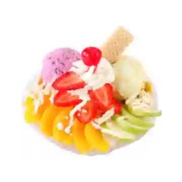 Ice Cream And Fruit