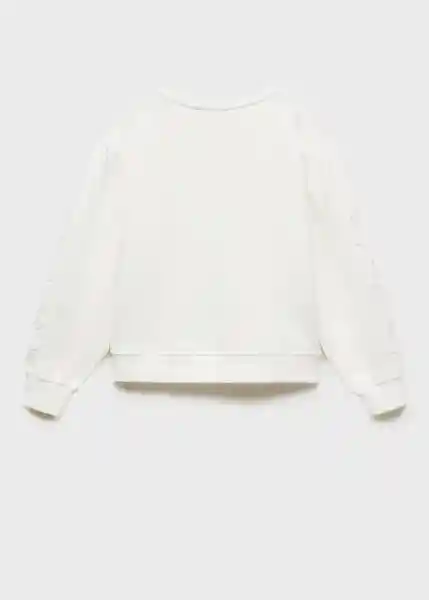 Buzo Sudadera Iris Off White Talla 12 Niñas Mango