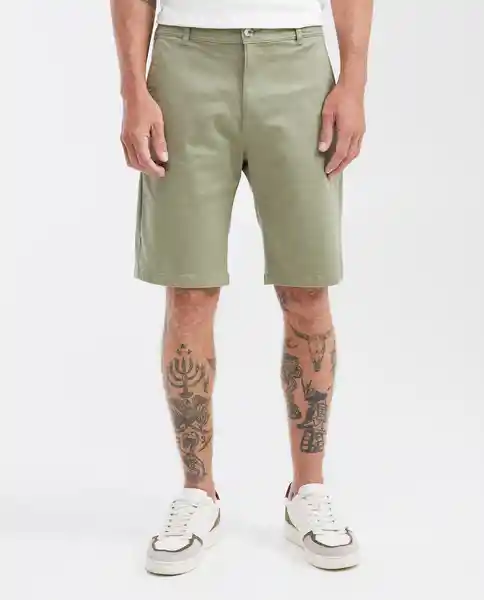 Short Colors Rocket Verde Selvoso Ultraoscuro Talla 36 Chevignon