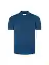 Camisa Piqué Unicolor Regular Fit Navy T. XL 69616 Arturo Calle