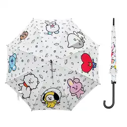 Sombrilla de Mango Largo Serie Bt21 Miniso