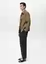 Chaqueta Tom Khaki Talla L Hombre Mango