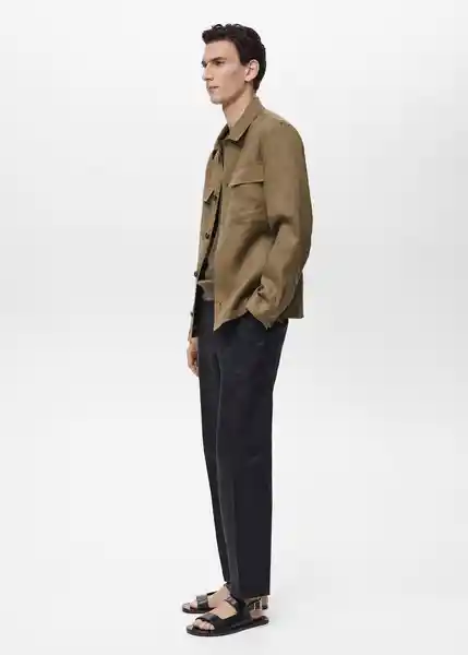 Chaqueta Tom Khaki Talla L Hombre Mango