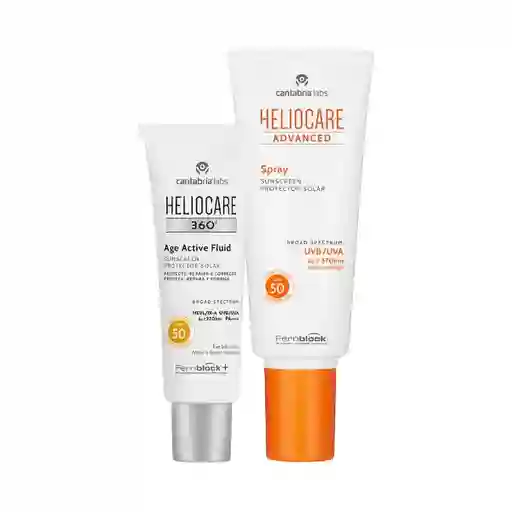 Cantabria Labs Kit Heliocare Active Age Heliocare Advanced Spray