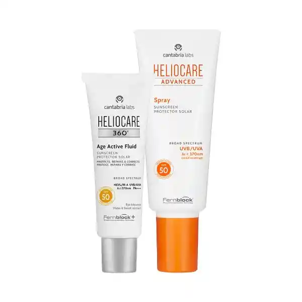 Cantabria Labs Kit Heliocare Active Age Heliocare Advanced Spray