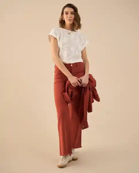 Pantalón Rojo Cereza Oscuro Talla 8 632G002 Esprit