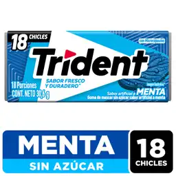 Trident Chicle Zero Azúcar Menta