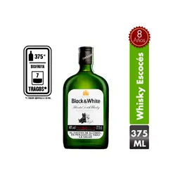 Whisky Black And White 8 Años 375 ML